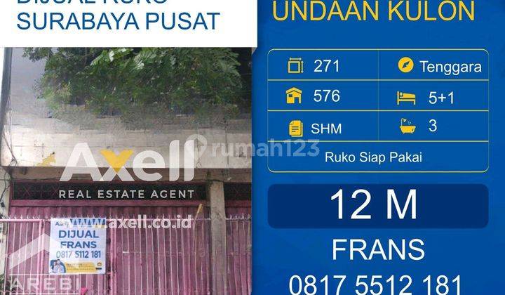 Ruko Undaan Kulon Dijual  1