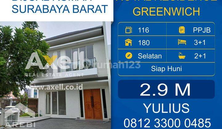 Rumah Royal Residence Cluster Greenwich Dijual  1