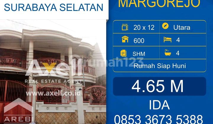 Rumah Margorejo Tangsi Dijual
