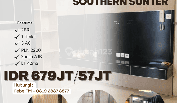 Di jual/sewa Apartment Green Lake Southern Sunter lantai tinggi 1