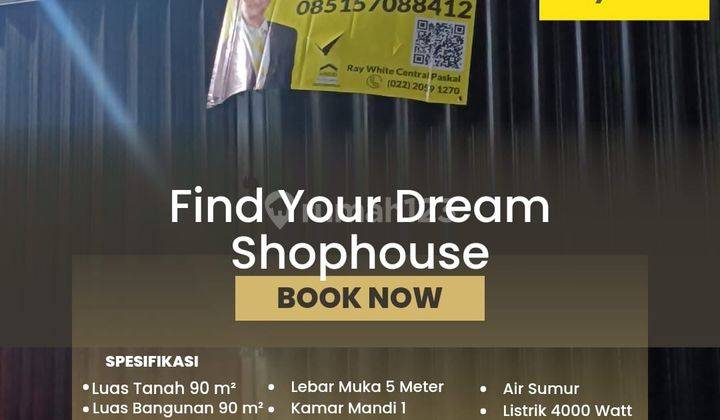 Disewa Ruko bagus terenovasi di Pasar Baru Andir Strategis  1