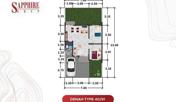 Sapphire townhouse pekalongan letak strategis di kota harga terjangkau 3