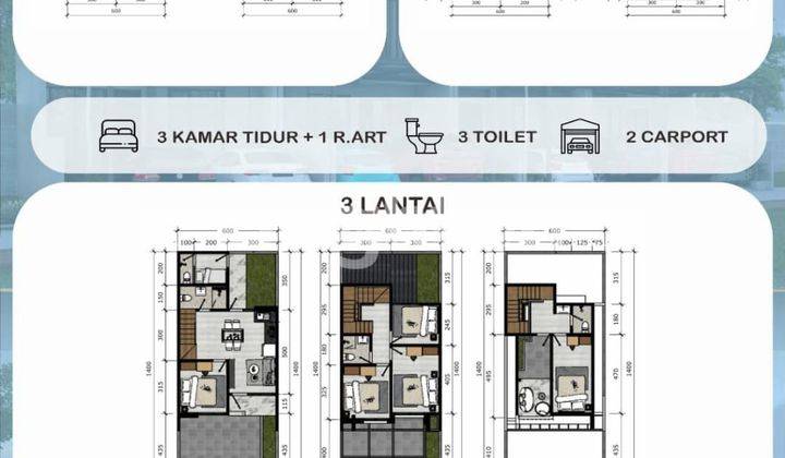 Rumah baru di Taman surya bangunan 2 lantai, Jakarta Barat, Kalideres Pegadungan 2