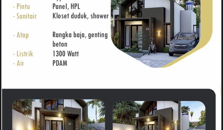 Rumah Berkonsep Scandinavian Hanya 8 Unit Shm Dekat SMA TARUNA 3