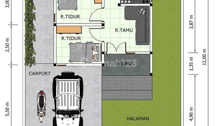 Rumah Dijual Dekat Perkantoran Pemkab Magelang Graha Gardenia B 1 2