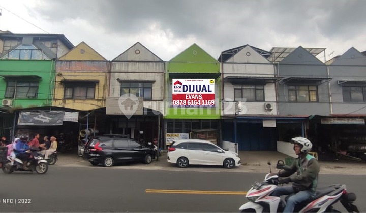 For sale, shophouse on the main road Tajur Ciawi Puncak, strategic location.