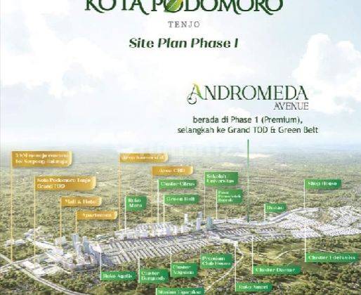 Ruko Andromeda, Ruko Premium di Kota  Podomoro Tenjo, dgn konsep fresco dining 2