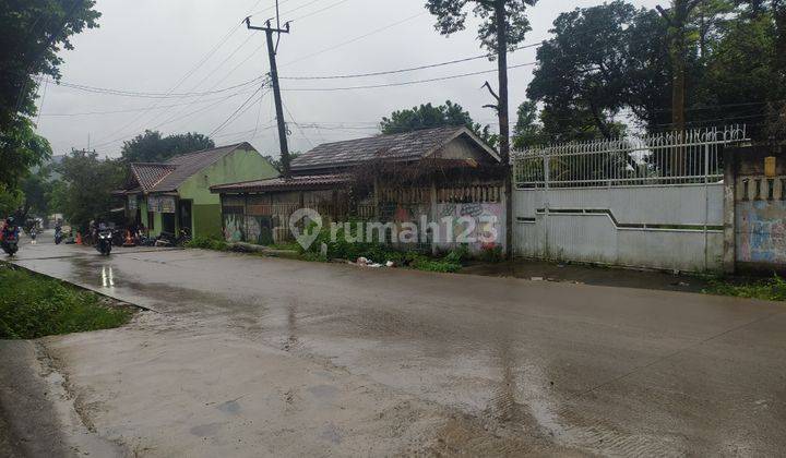 Tanah Strategis+Bangunan Layak Huni Pinggir jalan Sentul Raya Babakan Madang Bogor 1