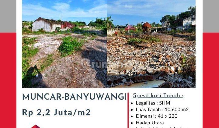 Di jual tanah dekat pelabuhan muncar, Banyuwangi.  1