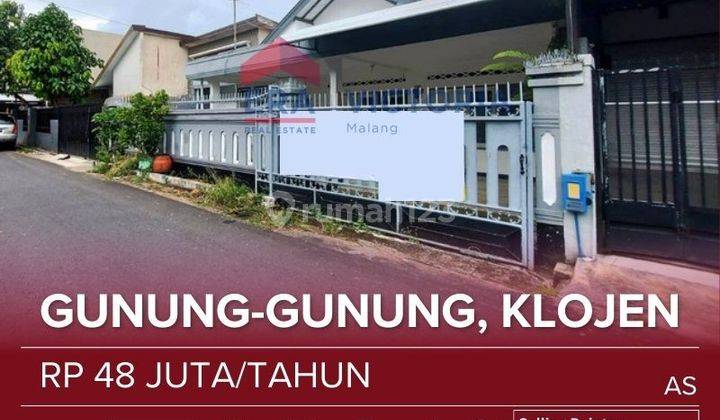 Rumah area Klojen, Kawasan dekat jalan wilis dan galunggung, lokasi sekitar banyak kantor dan pusat perdagangan.  1