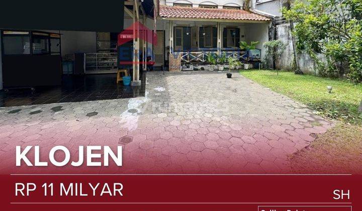 Rumah Kolonial Area Klojen, Ada Bangunan Paviliun, Kondisi Rumah Cukup Terawat, Tengah Kota Malang.  1