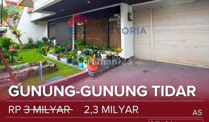 Rumah Area Tidar Jalan Gunung-Gunung, Turun Harga, Akses Mudah Ke Pusat Kota. Silahkan Cepat Di Survey.  1