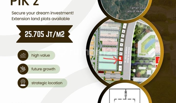 Dijual Tanah Kavling 1050m2 Golf Island, Jakarta Utara [SV007]