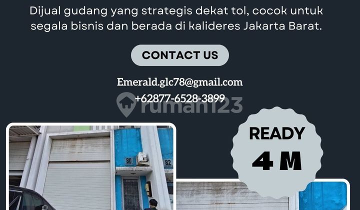 FOR SALE Warehouse (6 x 20) Bizpark Daan Mogot, West Jakarta [SV008]