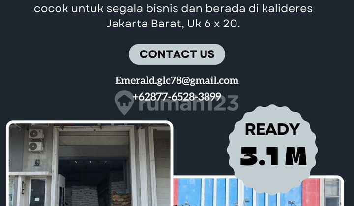 Dijual Gudang Bizpark Daan Mogot 6x20 Hot Price HGB (SV012) Dijual Gudang Bizpark Daan Mogot 6x20 Hot Price HGB (SV012)