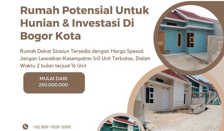 Investasi Potensial Rumah Cash Di Bogor Kota  1