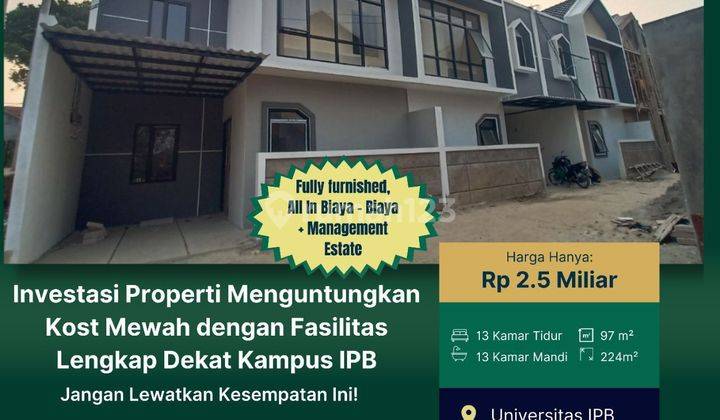 Rumah Kost Premium Di Universitas Ipb, Demand Sangat Tinggi 1