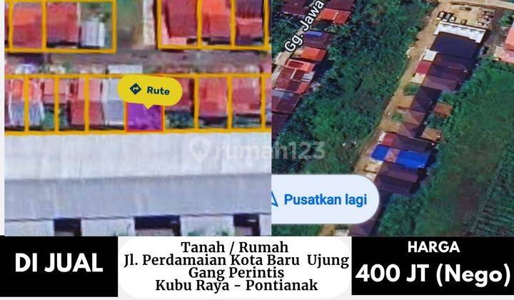 Tanah Rumah Jalan Perdamaian Kota Baru Ujung Gang Perintis, Kubu Raya Pontianak 2