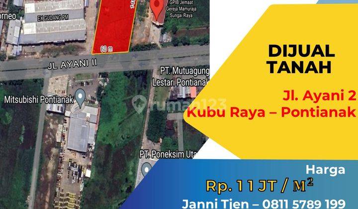 Tanah Jalan Ayani 2, Kubu Raya Pontianak 2