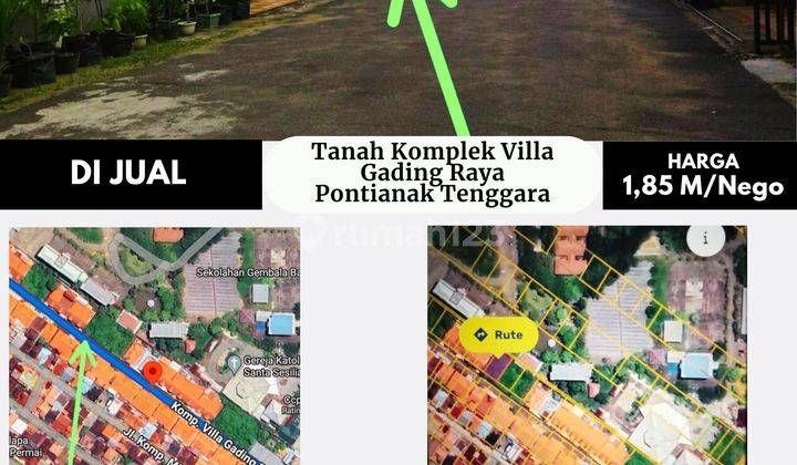 Tanah Komplek Villa Gading Garden Pontianak Tenggara 2