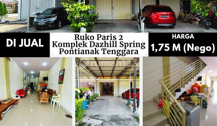 Ruko di Jalan Paris 2 Komplek Dazhill Spring, Pontianak Tenggara 2