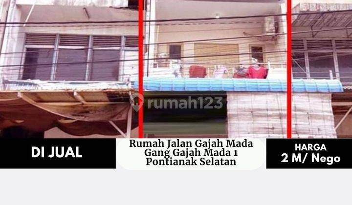 Rumah Jalan Gajah Mada Gang Gajah Mada 1, Pontianak Selatan 2