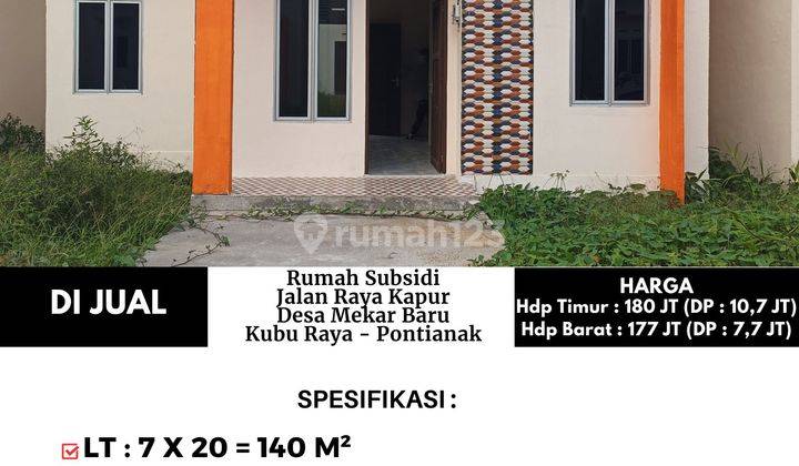 Rumah Jalan Raya Kapur Desa Mekar Baru 2