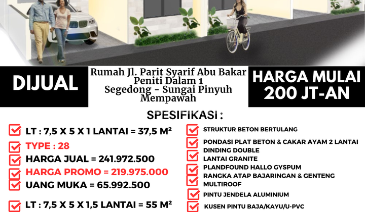 House, Jalan Parit Syarif Abu Bakar, Peniti Dalam 1, Segedong - Sungai Pinyuh, Mempawah. 2