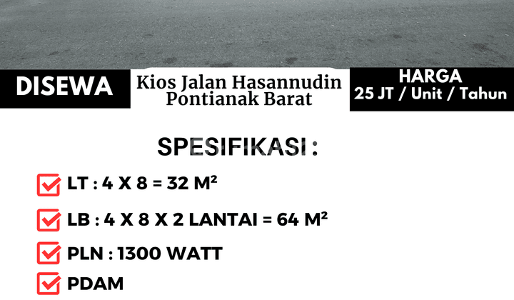 Kios Jalan Hasannudin, Pontianak Barat 1