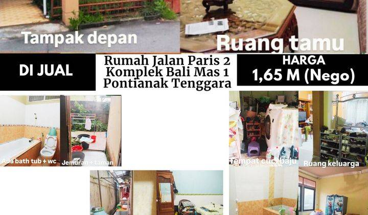 Rumah Jalan Paris 2 Komplek Bali Mas 1, Pontianak Tenggara 2