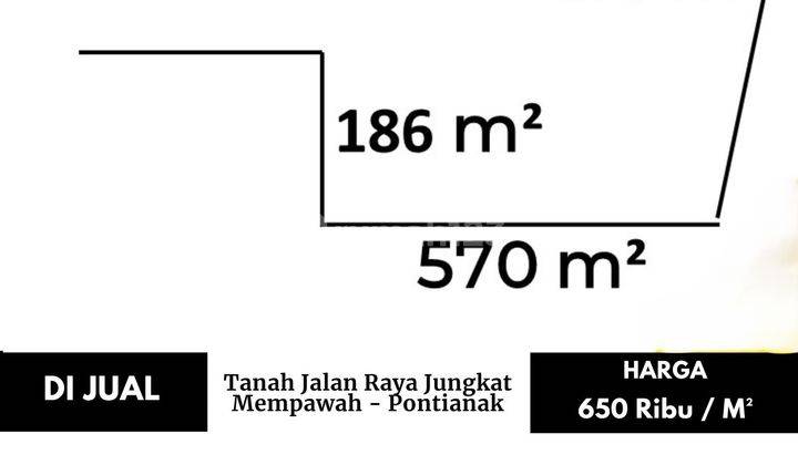 Tanah Jalan Raya Jungkat, Mempawah Pontianak 1