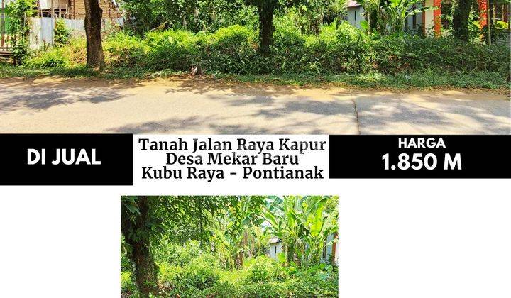 Tanah Jalan Raya Kapur Desa Mekar Baru, Kubu Raya Pontianak 2