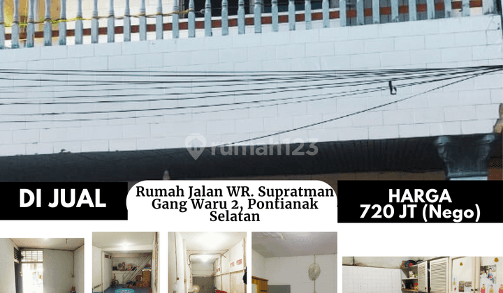 Rumah Jalan Wr. Supratman Gang Waru 2, Pontianak Selatan 2