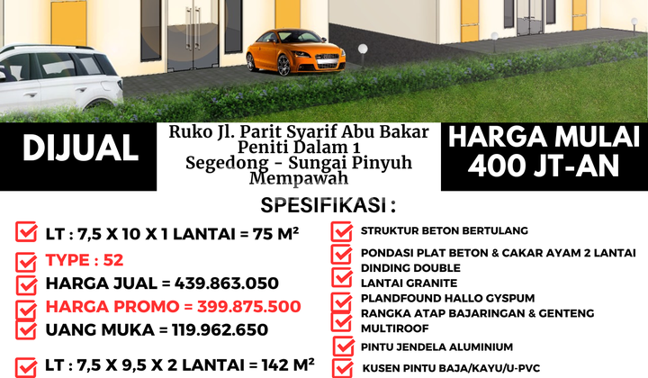 Shop House Jalan Parit Syarif Abu Bakar Peniti Dalam 1 Segedong Sungai Pinyuh 2