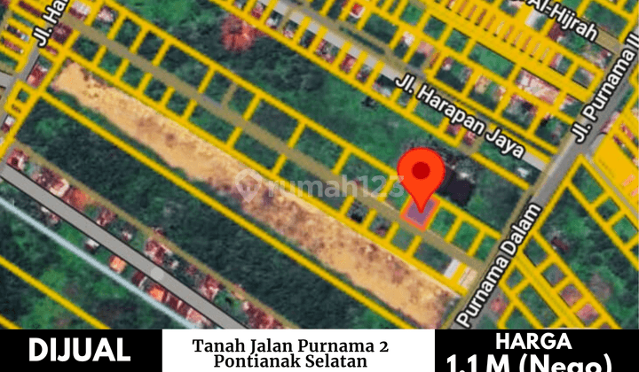 Tanah Jalan Purnama 2, Pontianak Selatan 2