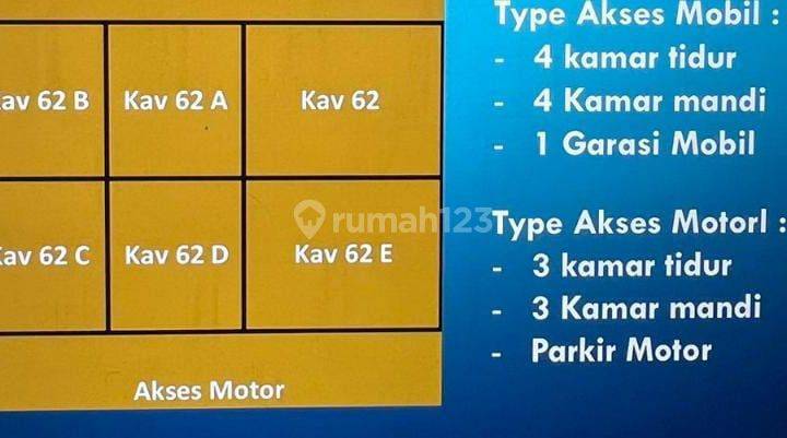 Rumah baru di sunter hanya 1Man cocok untuk keluarga kecil 2