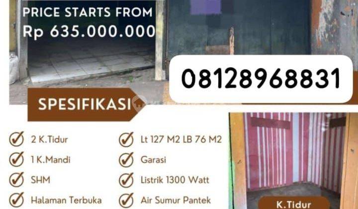 Rumah Bisa Usaha Luas Tanah 127 Di Kalideres Hanya 650 Juta Saja 1