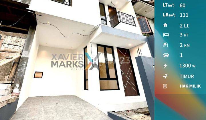 Rumah Modern 3 Kt di Polowijen Blimbing Malang Kota 1