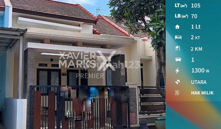 Rumah Terawat 2 Kamar Tidur di Permata Jingga Malang 1