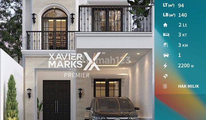 Dijual Rumah Inden American Classic di Araya Kota Malang 1