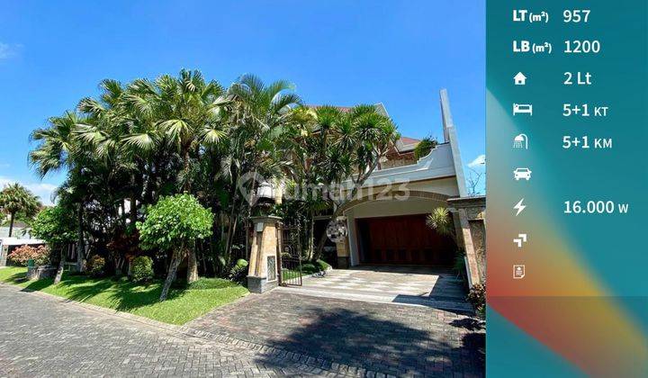 Rumah Mewah Furnish Full View Lapangan Golf di Araya Malang 1