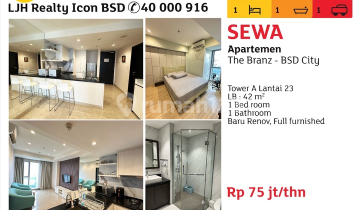 The Branz BSD Apartment@ 1 Bedroom Furnished