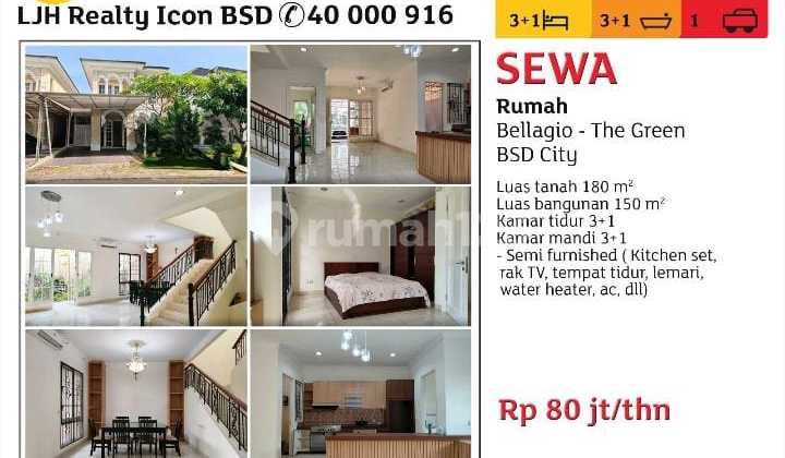 R Rumah Bagus di Bsd The Green 2 Lantai Siap@Huni R Rumah Bagus di Bsd The Green 2 Lantai Siap@Huni
