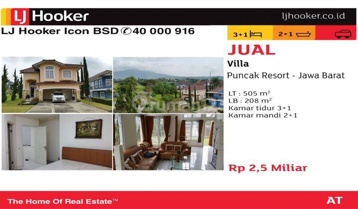 Villa Puncak Resort  Furnished Bagus di Puncak 1