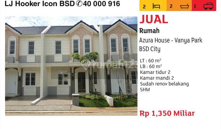 Rumah Sudah Renovasi di Bsd Vanya Park, Tangerang 1