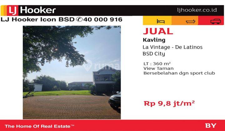 Kavling  di BSD Delatinos View Taman 1