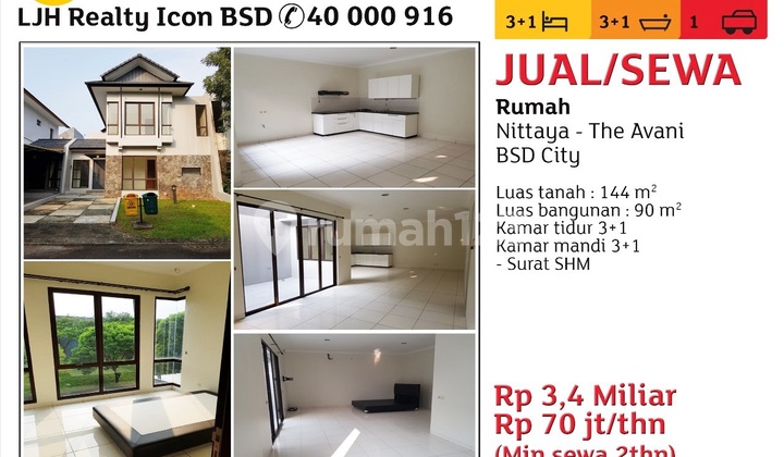 Rumah Bagus Luas di BSD Avani Rumah Bagus Luas di BSD Avani