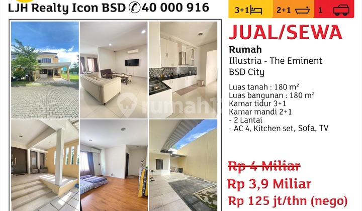 Nice House in The Illustria Cluster, The Eminent BSD City, The Eminent BSD City Illustria Cluster, Pagedangan, Pagedangan, Tangerang, Banten, Indonesia, 15339, BSD Eminent Nice House in The Illustria Cluster, The Eminent BSD City, The Eminent BSD City Illustria Cluster, Pagedangan, Pagedangan, Tangerang, Banten, Indonesia, 15339, BSD Eminent