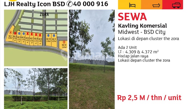 Kavling Komersia Di Bsd Midwest, Jl. Bsd Boulevard Utara S5 No. 1, Lengkong Kulon, Pagedangan, Tangerang, Banten, Indonesia, 15331, Bsd