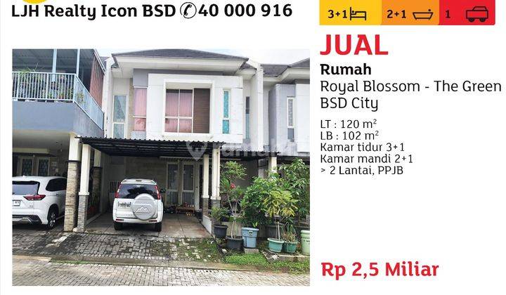 Rumah Second Bsd The Green Lt 120 1